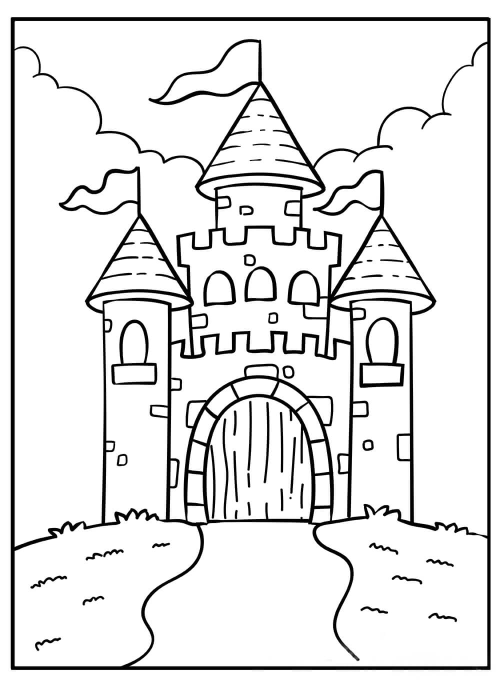 Coloring Page of Palaces