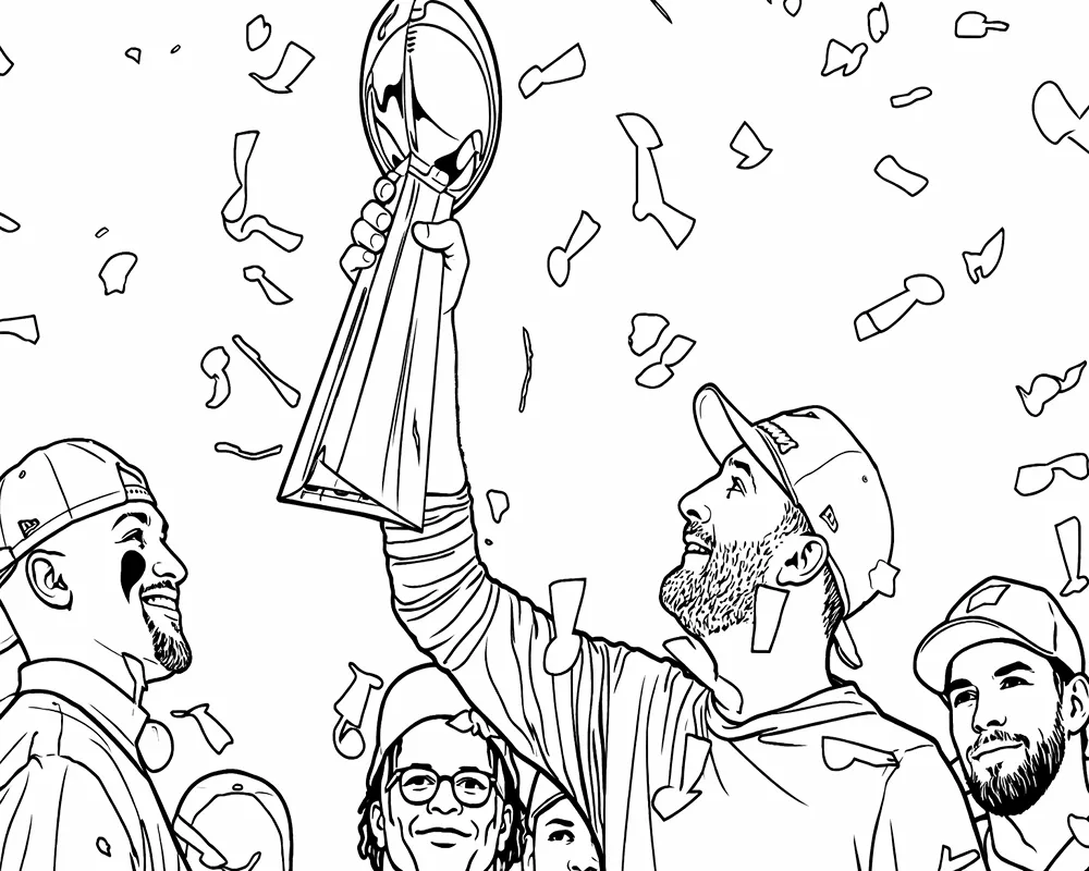 Celebración Del Trofeo Del Super Bowl