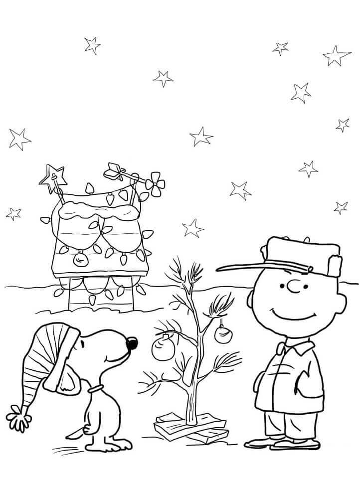 Charlie Brown Navidad Para Colorear Imprimir E Dibujar ColoringOnly Com