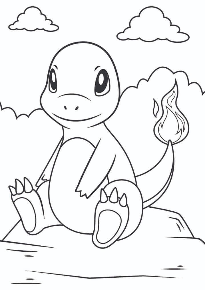 Dibujos de Charmander para colorear e imprimir– ColoringOnly.Com