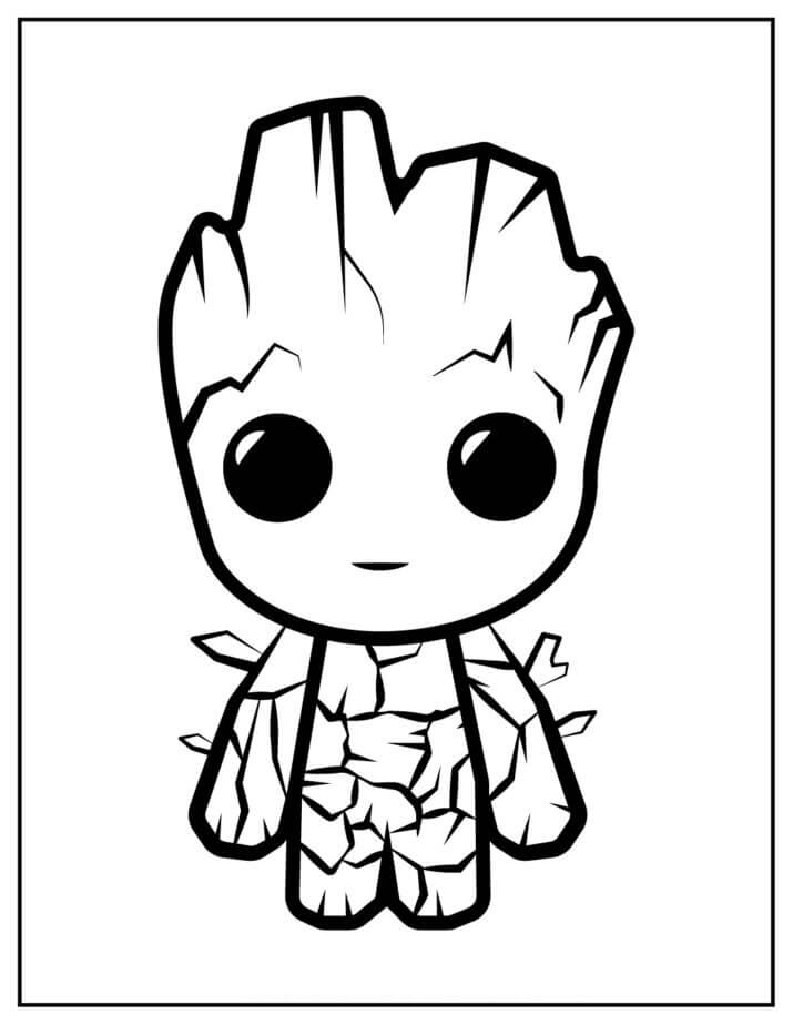 Dibujos de Groot para colorear e imprimir– 