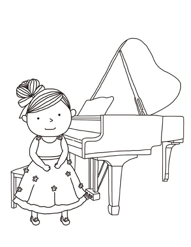 Chica con el Piano
