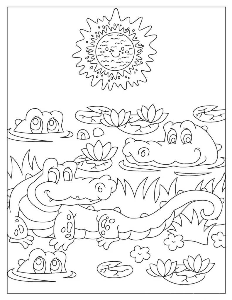 Dibujos De Cocodrilo Para Colorear E Imprimir Coloringonlycom