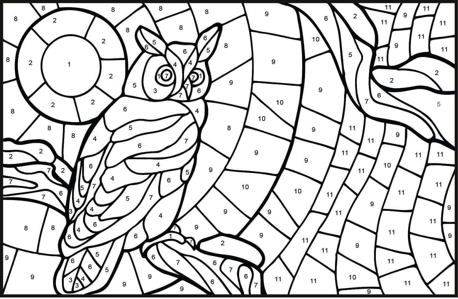 Dibujos de Colorear Por Número para colorear e imprimir– ColoringOnly.Com