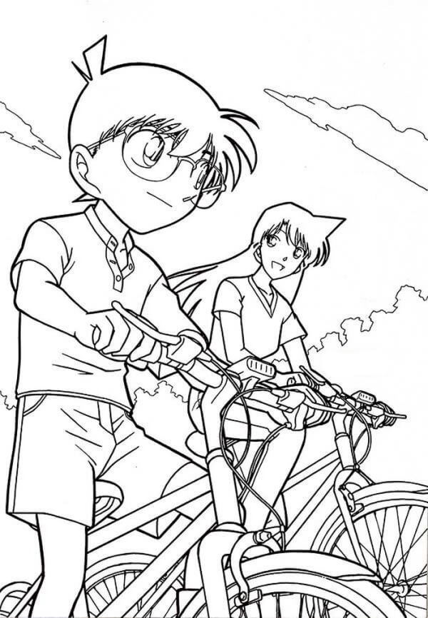 Conan Monta Una Bicicleta Con Ran