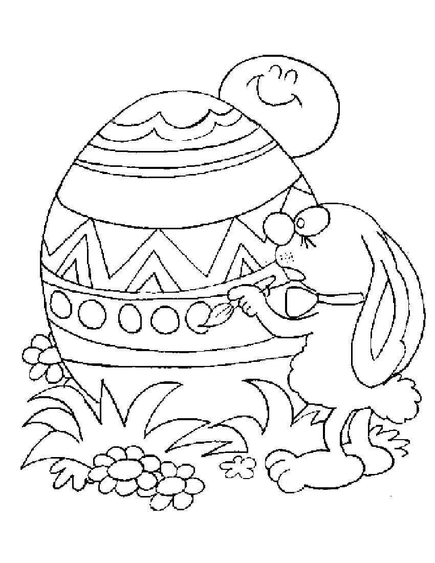 Conejito y Huevo de Pascua