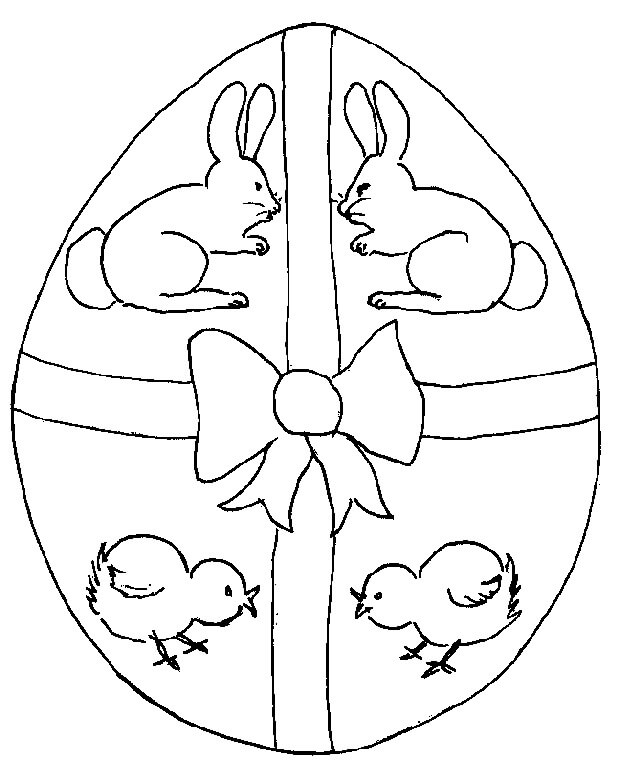 Conejo y pollo Huevo de Pascua