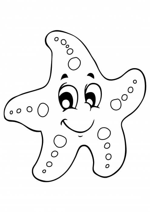 Cool Starfish Sonriendo