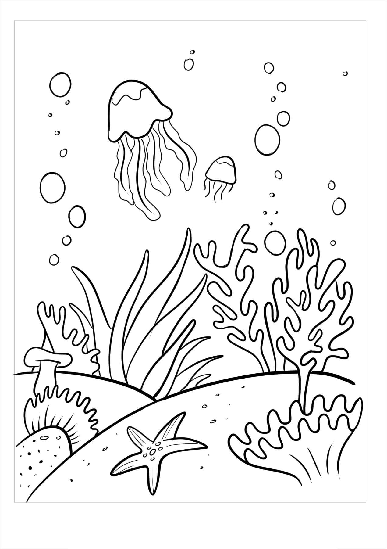 Coral Y Pescado Para Colorear Imprimir E Dibujar Coloringonlycom Porn Sex Picture