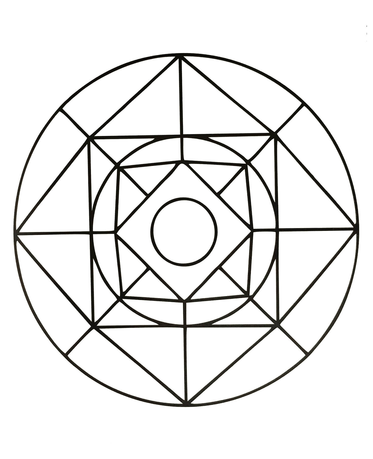 Cuadrado y Círculo Geométrico