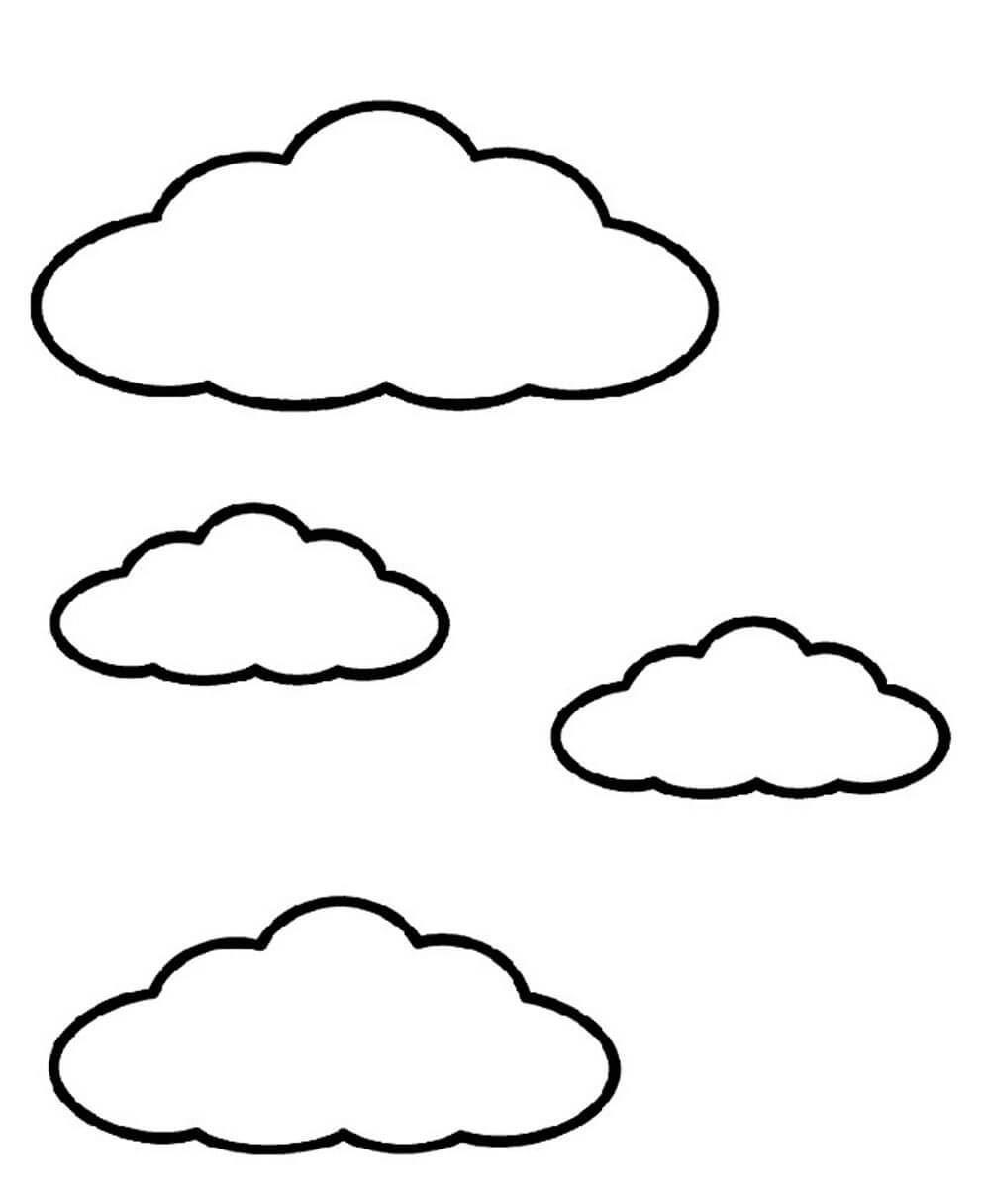 Dibujos De Nubes Para Colorear E Imprimir Coloringonlycom