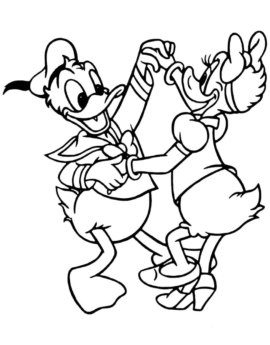 Daisy Duck y Donald Duck Bailando