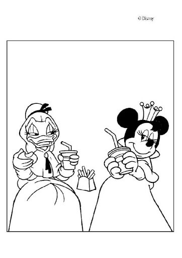 Dama Daisy Duck y Minnie mouse