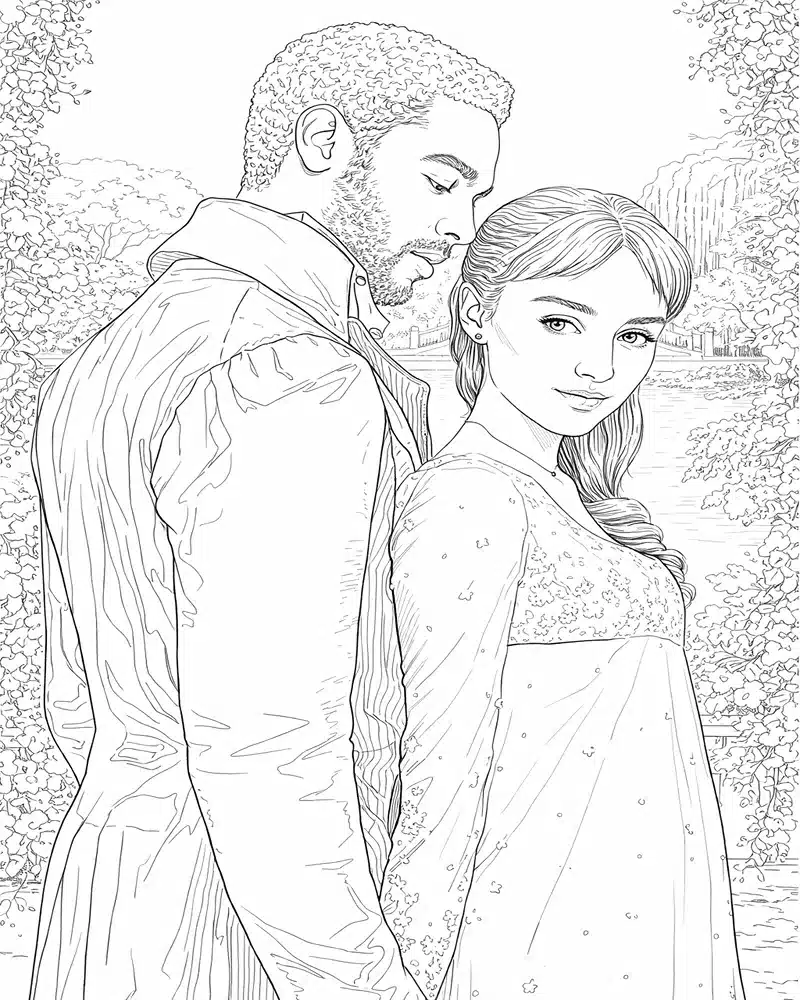 Daphne And Simon Garden Romance
