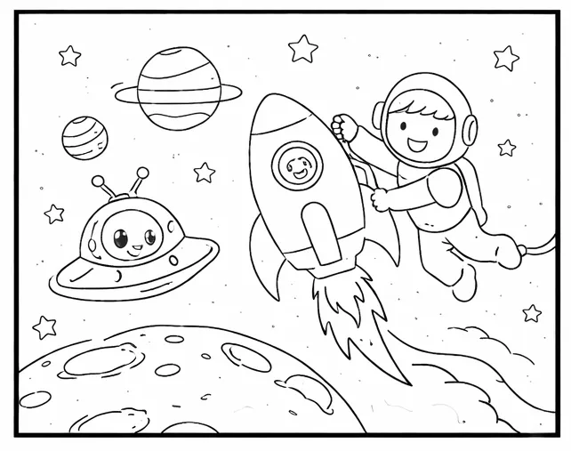 Despegue De Cohete Hacia El Espacio