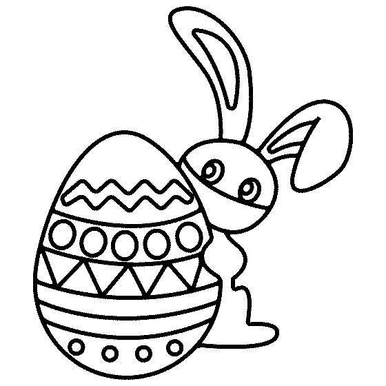 Dibujando Conejito con Huevo de Pascua