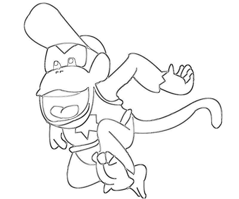 Dibujando a Diddy Kong