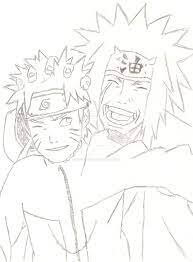 Dibujando a Jiraiya y Naruto