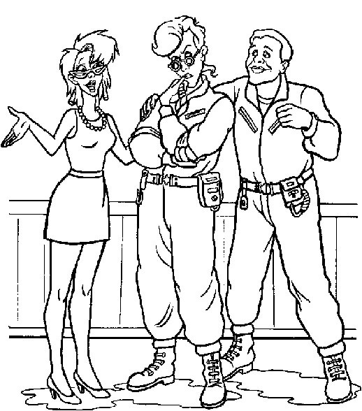 Dibujando tres Personajes de Cazafantasmas
