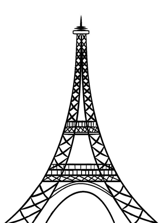 Dibujar la Torre Eiffel en París