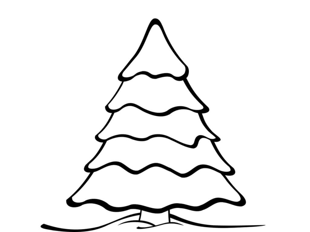 Dibujo Arbol De Navidad Para Colorear Imprimir E Dibujar Coloringonlycom 8754