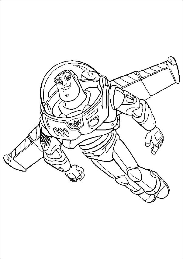 Dibujo Buzz Lightyear Volando