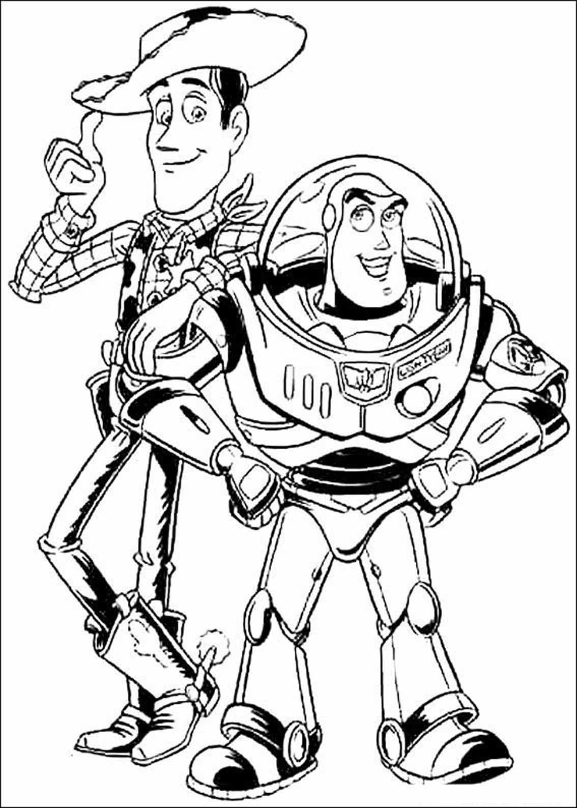 Dibujo Buzz Lightyear y Woody