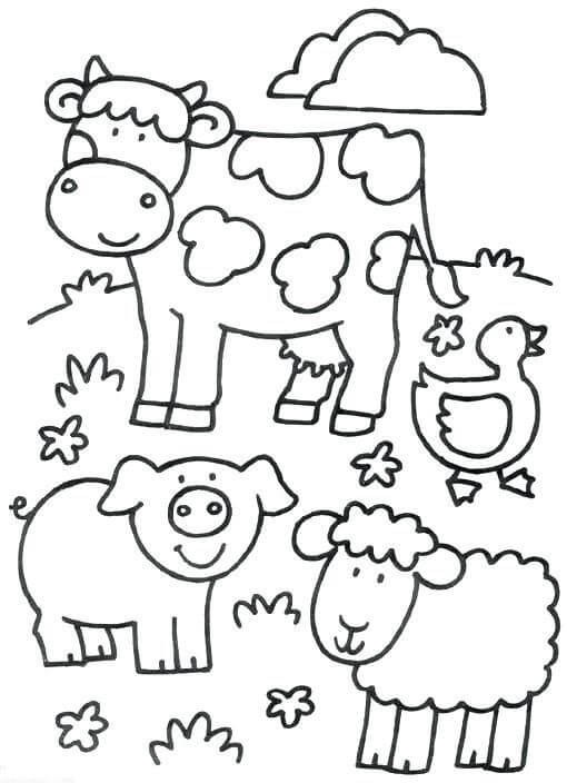Dibujo De Granja De Animales