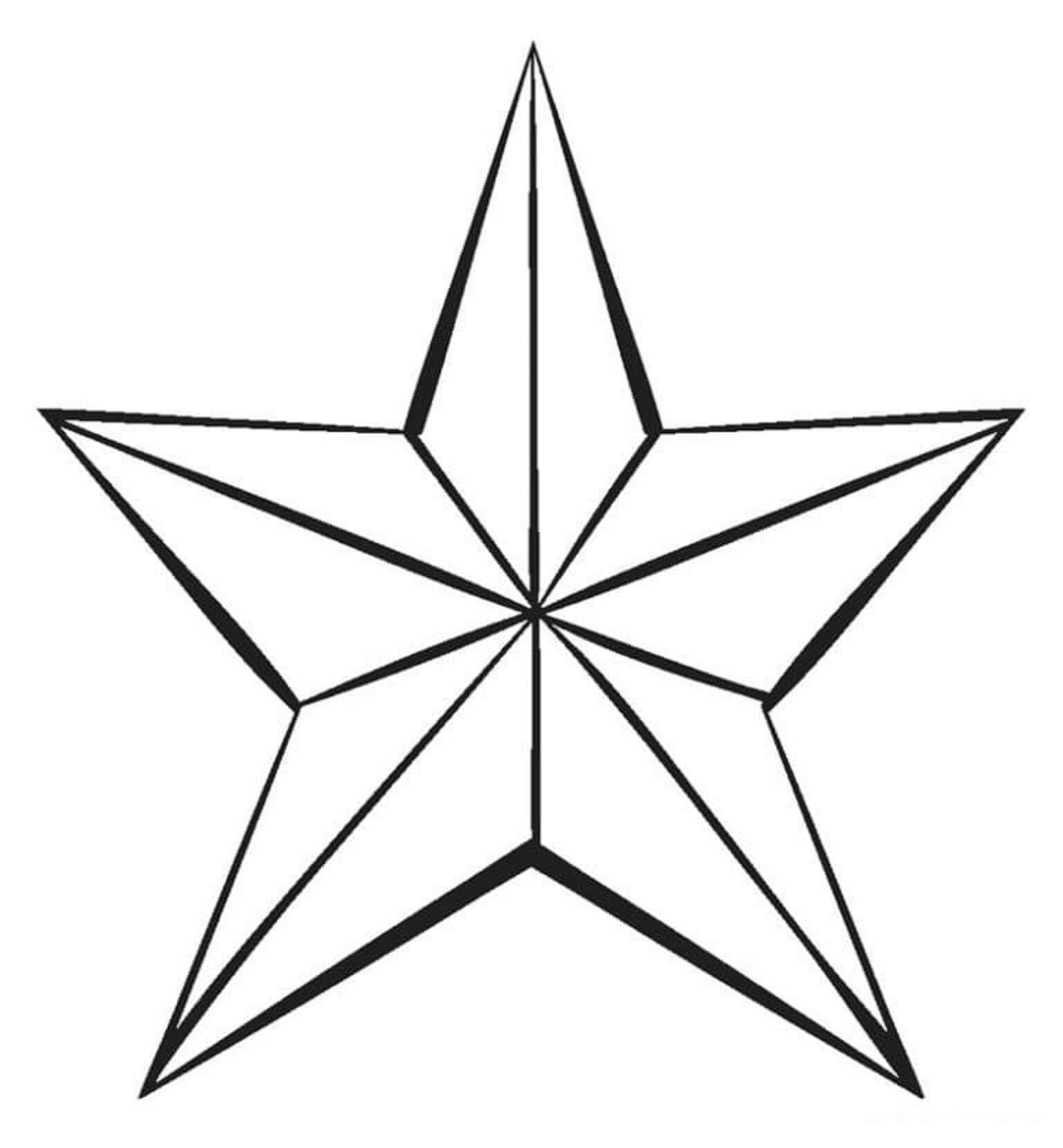 Dibujos De Estrellas Para Colorear Pintar E Imprimir Gratis Sketch Coloring Page