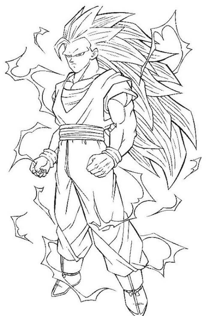Dibujo Goku Ssj3
