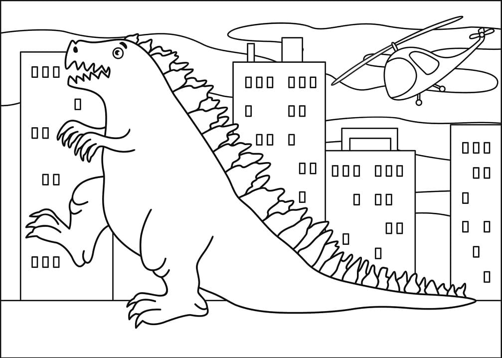 Dibujo de Godzilla