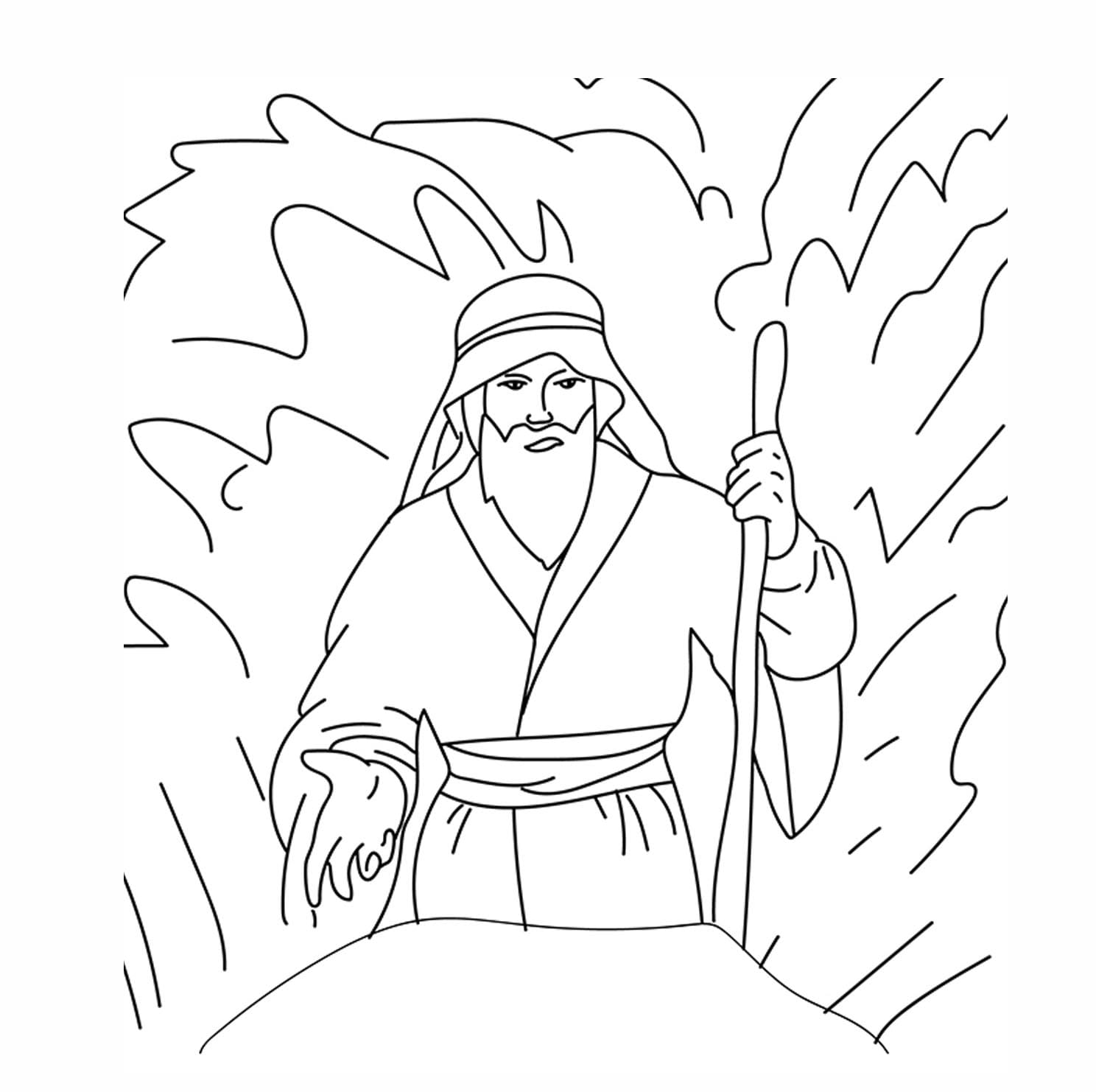 Dibujo de Moisés