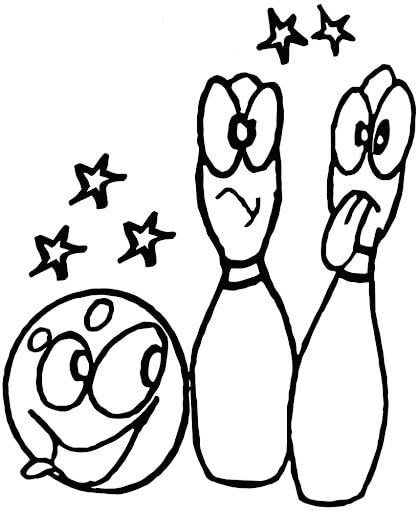 Dibujos Animados de Bolos con Estrella