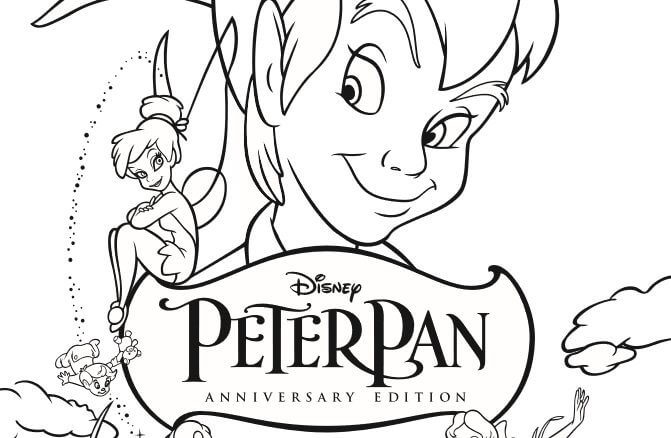 Dibujos animados del logotipo de Peter Pan
