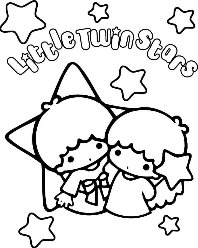 Dibujos de Little Twin Stars para colorear