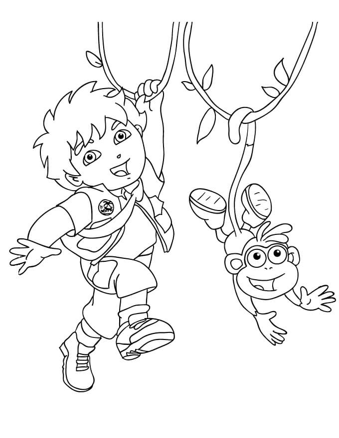 Diego y Mono Escalando