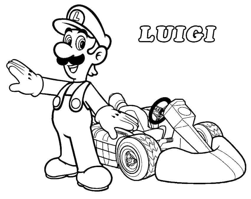 Divertido Luigi y Coche