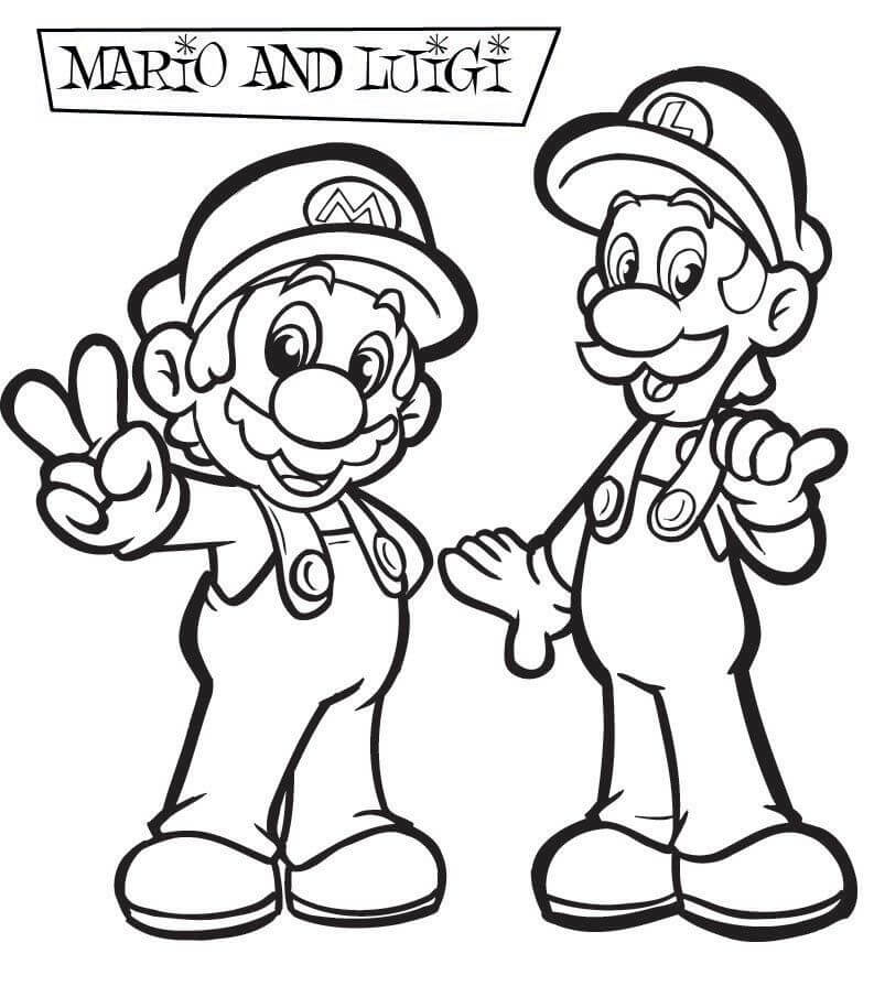Divertido Luigi y Mario