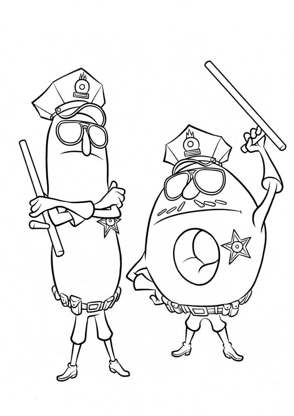 Donut y Amigo de Dibujos Animados