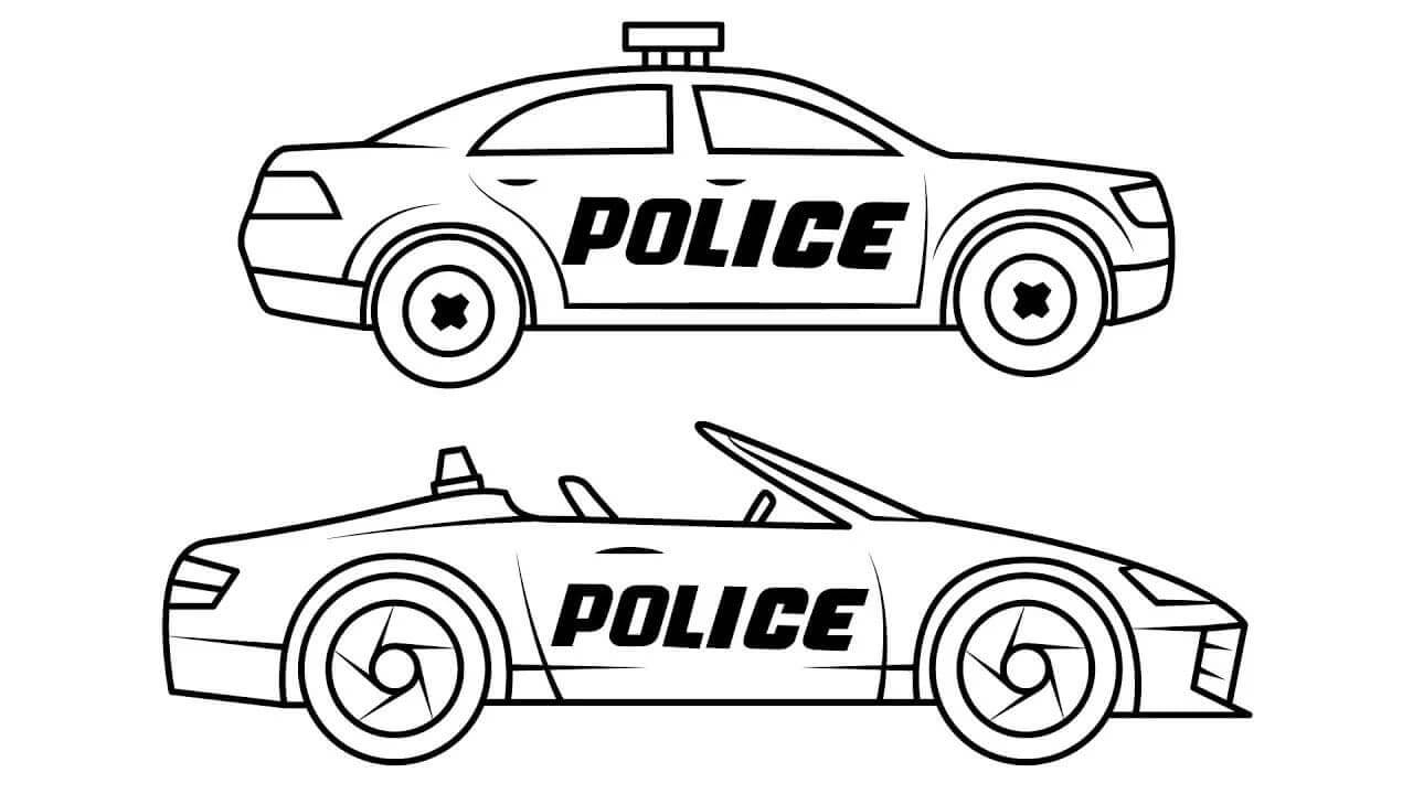 Dos Coches de Policía