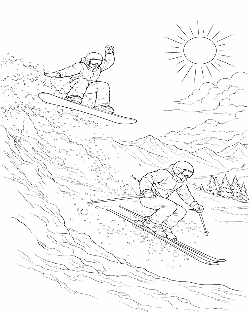 Dúo De Snowboarders