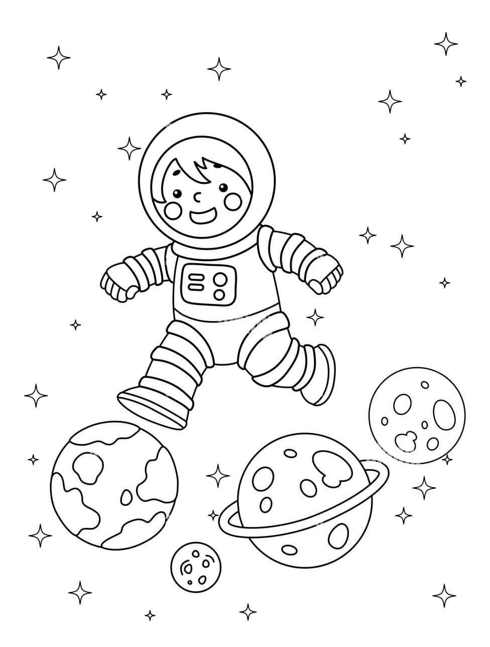 El Astronauta y los Planetas
