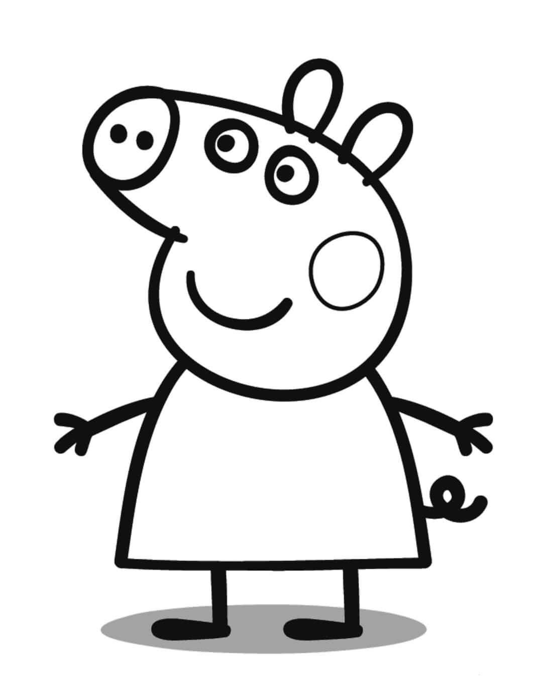 Dibujos de Peppa Pig para colorear e imprimir– 