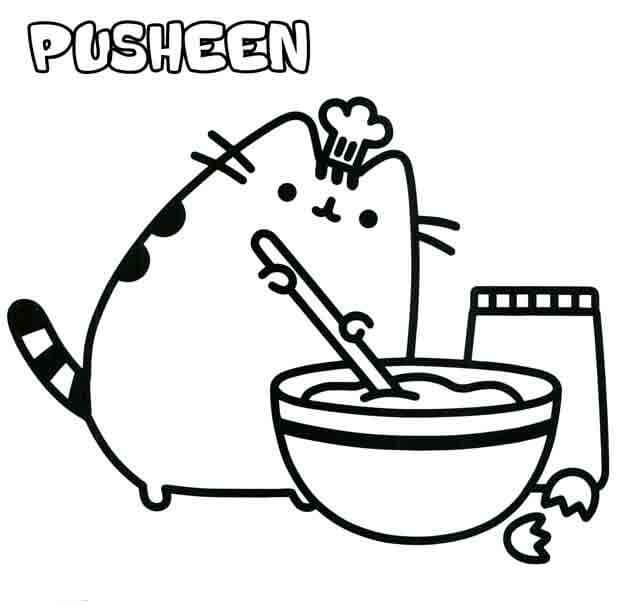 El Chef Pusheen hace Pasteles