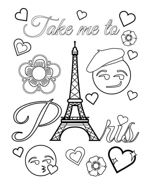 Emoji con la torre Eiffel en París