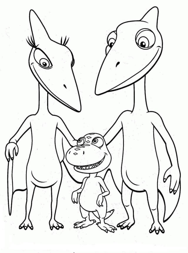 Familia De Dinosaurios Lindo