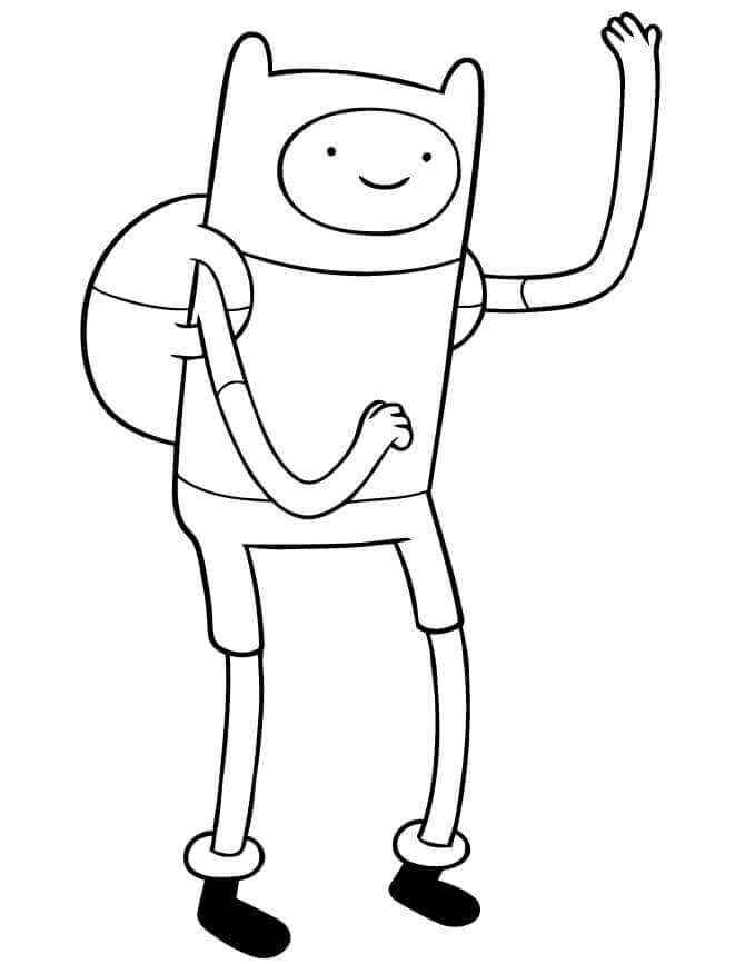 Finn Genial Para Colorear Imprimir E Dibujar Coloringonlycom 