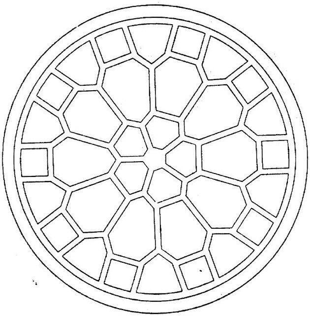 Forma de Caparazón de Tortuga Geométrico