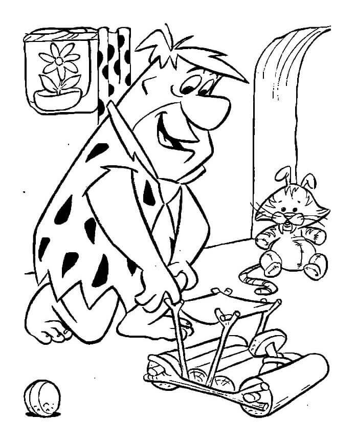 Fred Flintstone Jugando