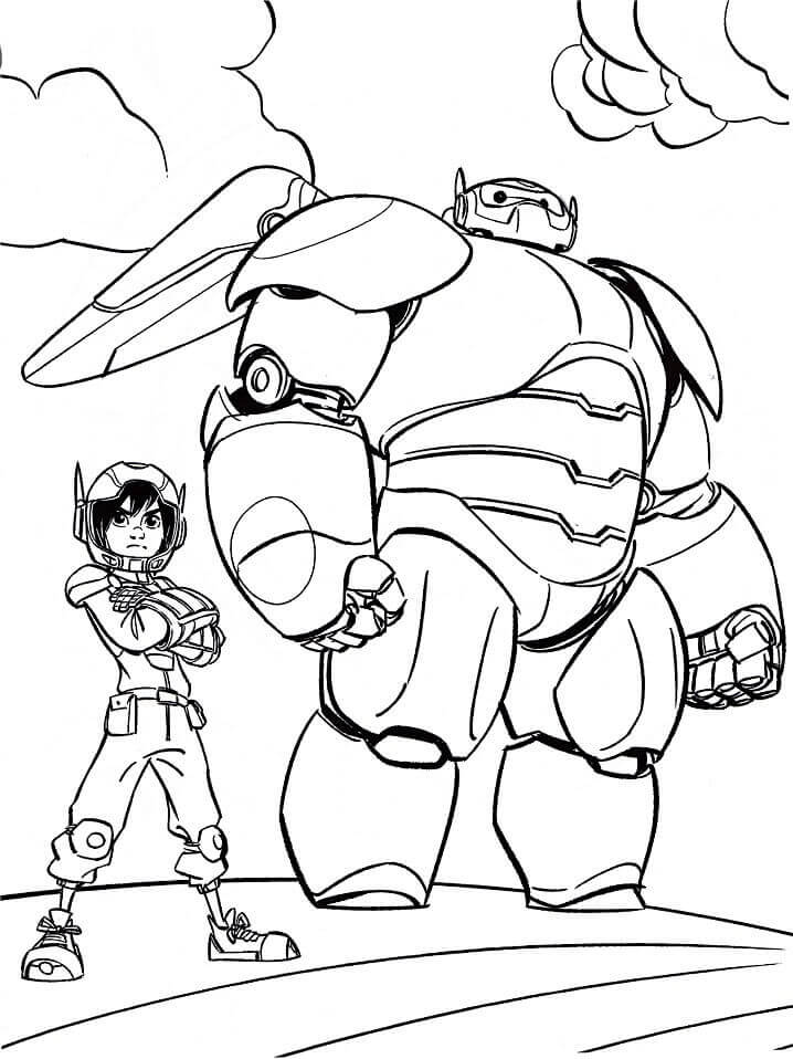 Baymax Con Hiro Para Colorear Imprimir E Dibujar Dibu Vrogue Co